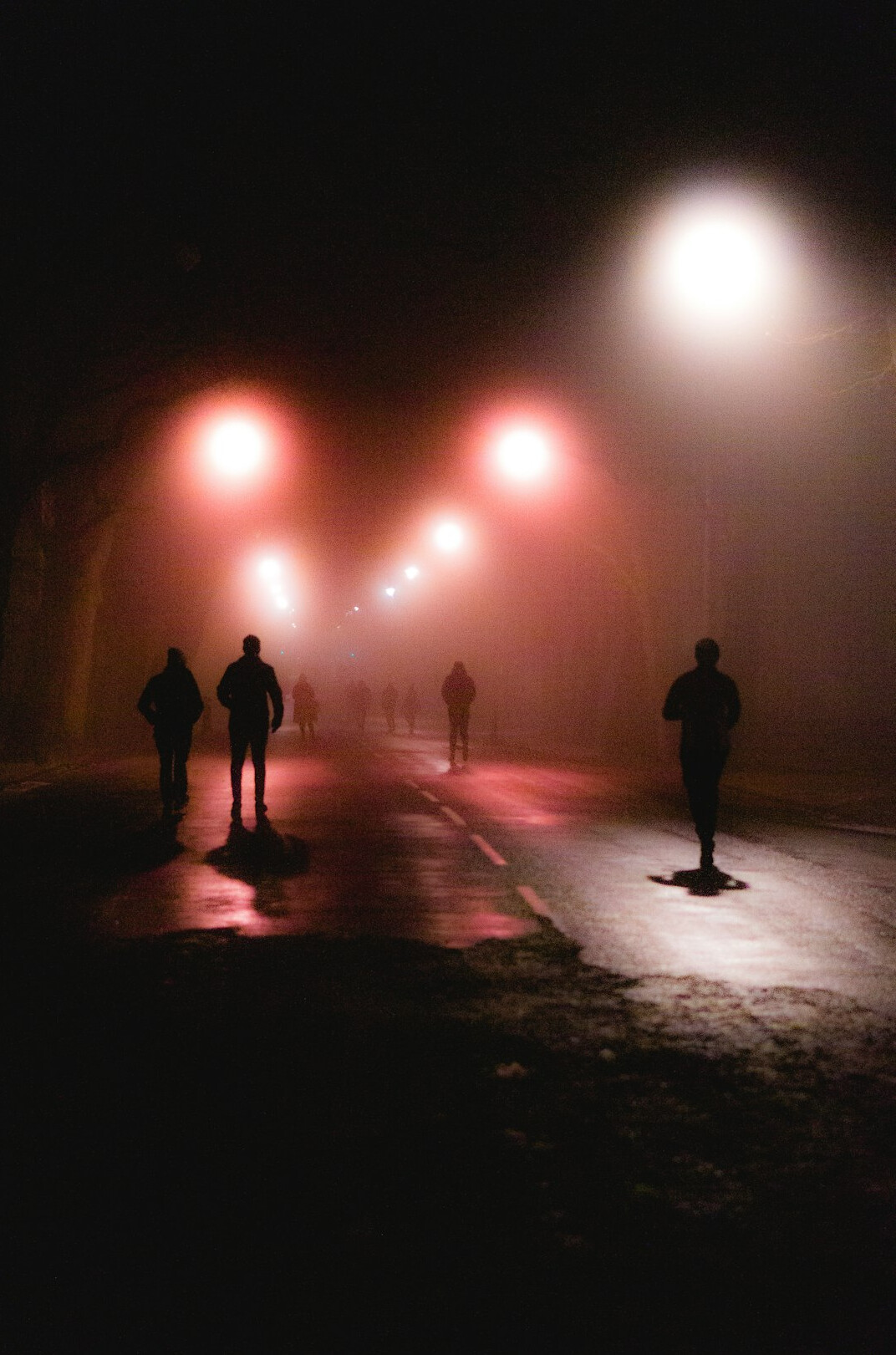 dark foggy street